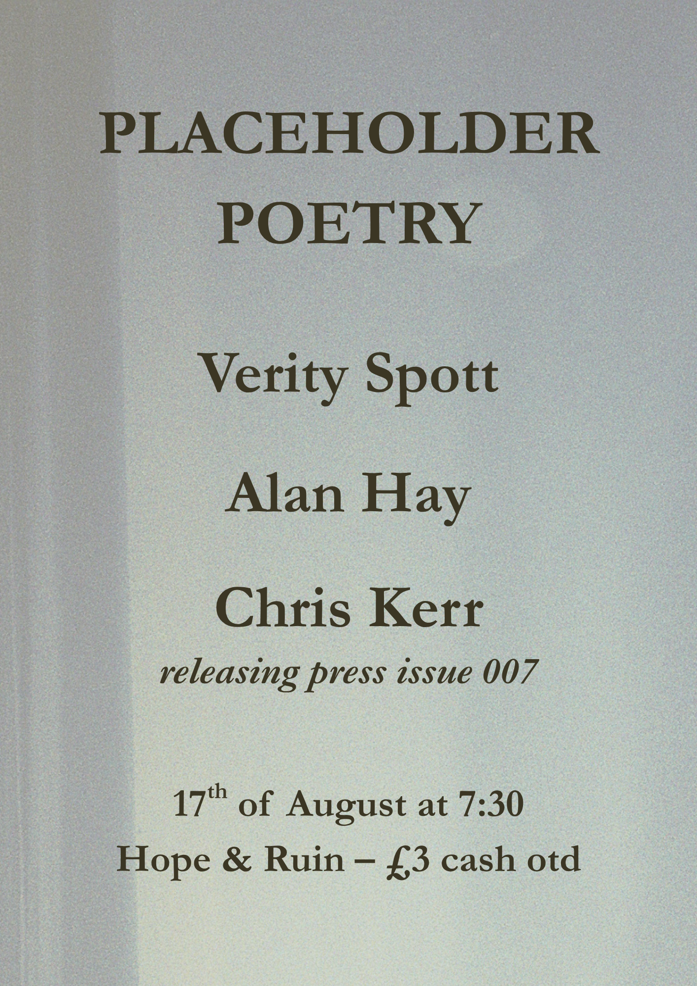 Placeholder Poetry feature